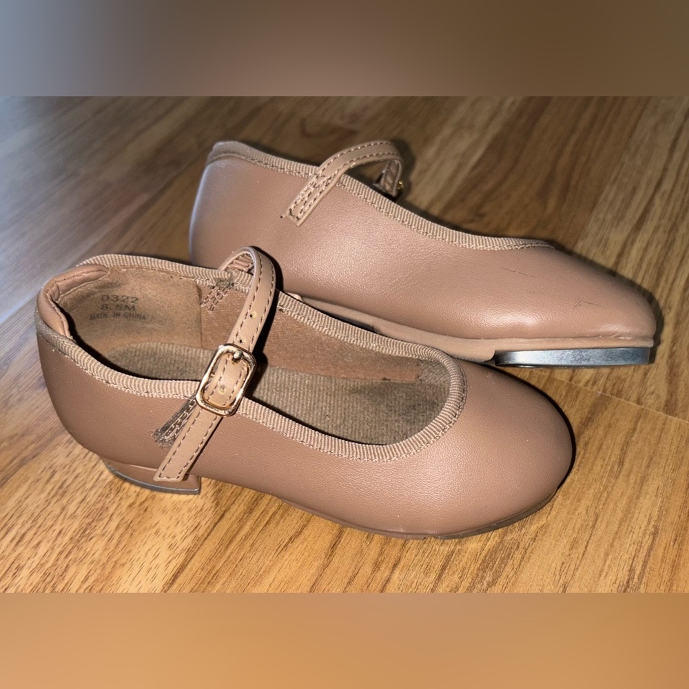 Girls Tan Tap Dance Shoes